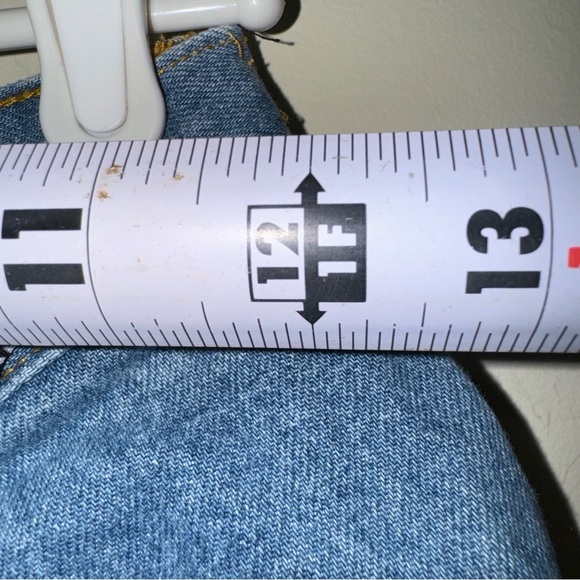 Women’s Vintage 90’s High Waisted Daisy Duke Denim Shorts Floral Detail Size 5/6 - Picture 14 of 16